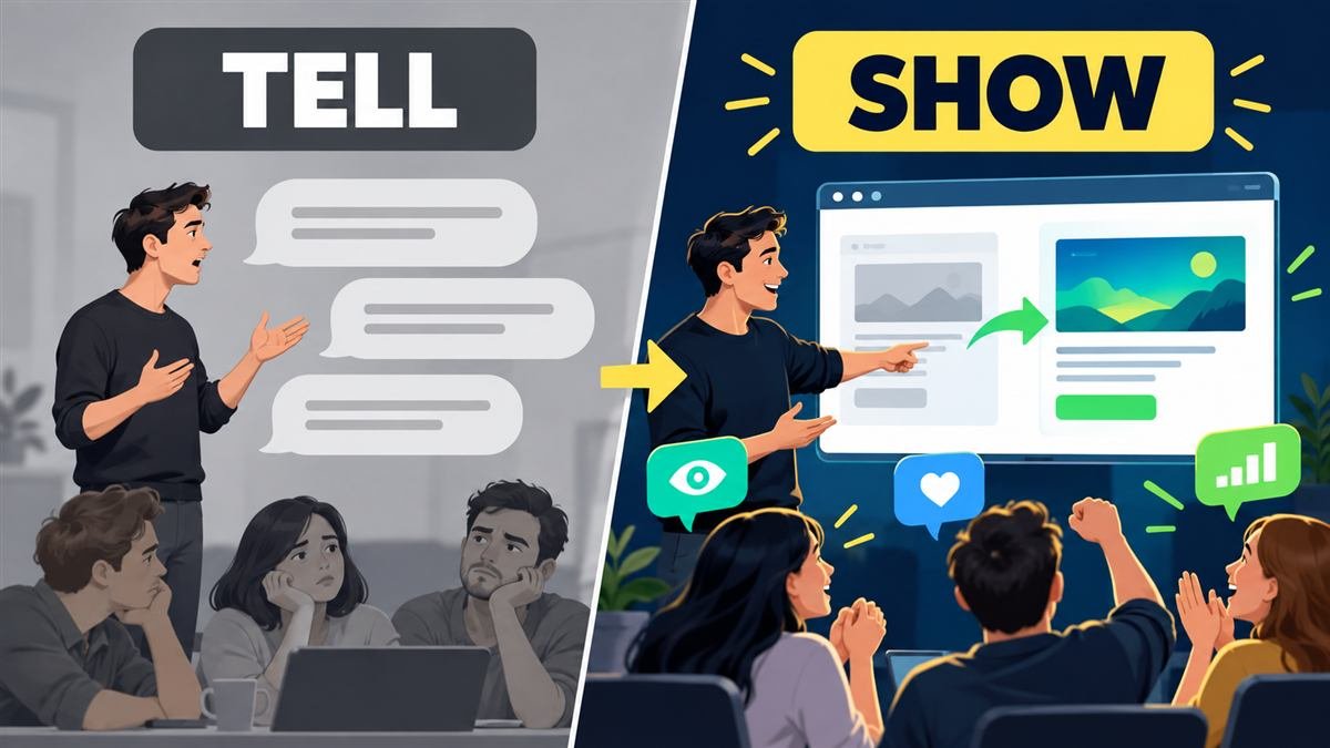 Founder personal branding through visible demonstrations and evidence