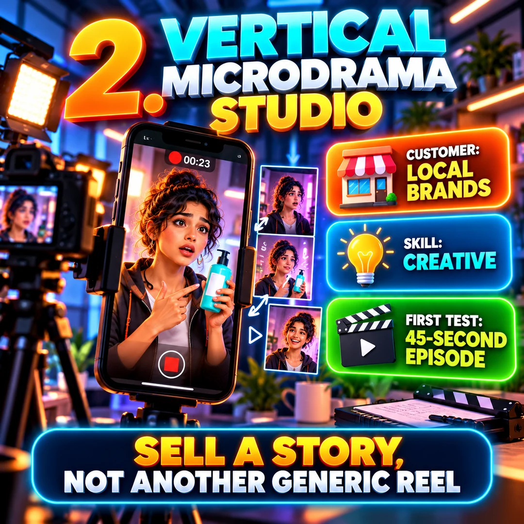 Vertical microdrama studio business idea for local brands