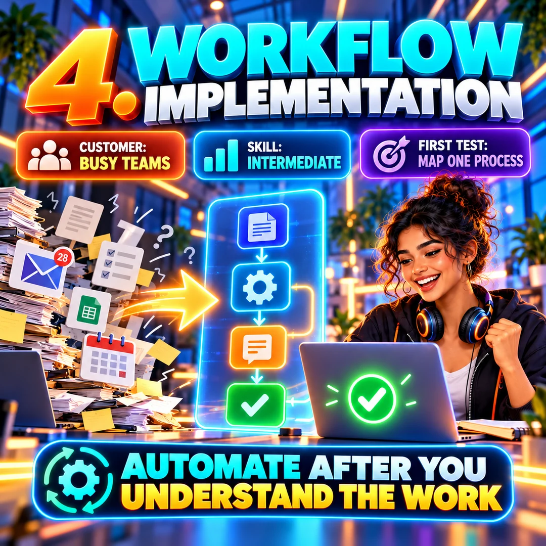 AI workflow implementation for busy business teams