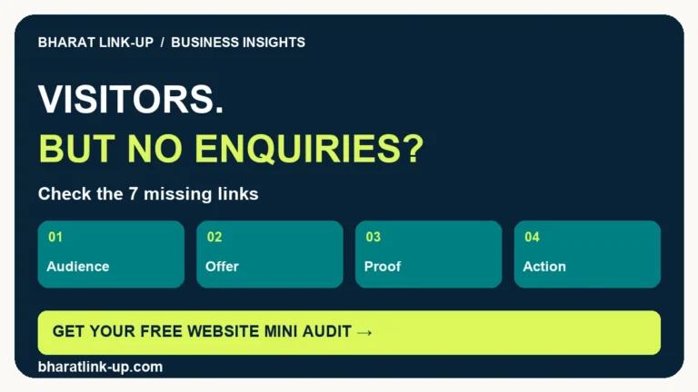 Why Your Website Gets Visitors but No Enquiries: 7 Things to Check